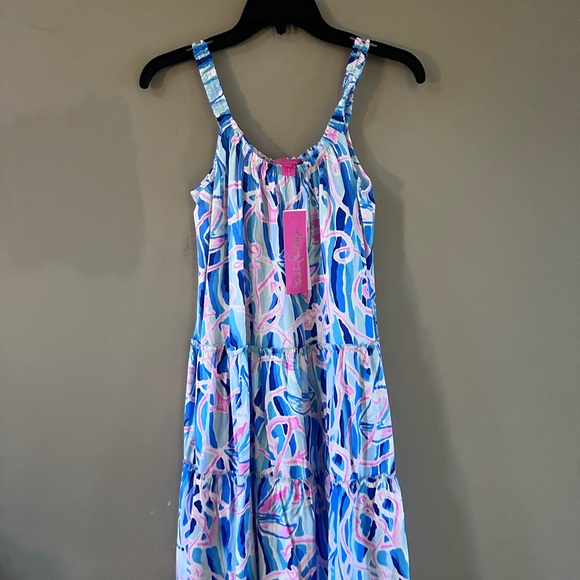 Lilly Pulitzer Dresses & Skirts - Lilly Pulitzer Blue and Pink Swirl One Piece